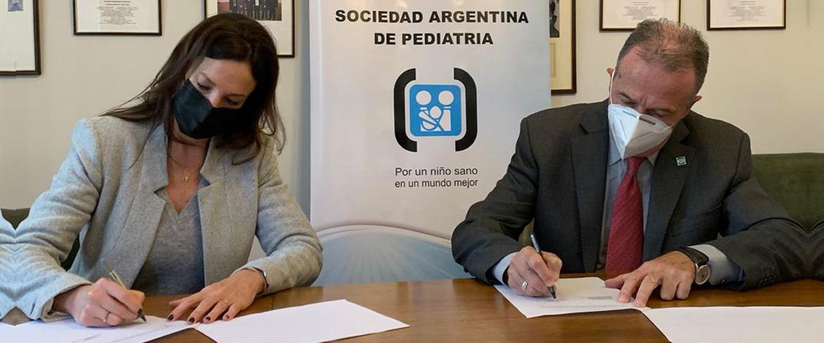 Se firmó un convenio con la Sociedad Argentina de Pediatría