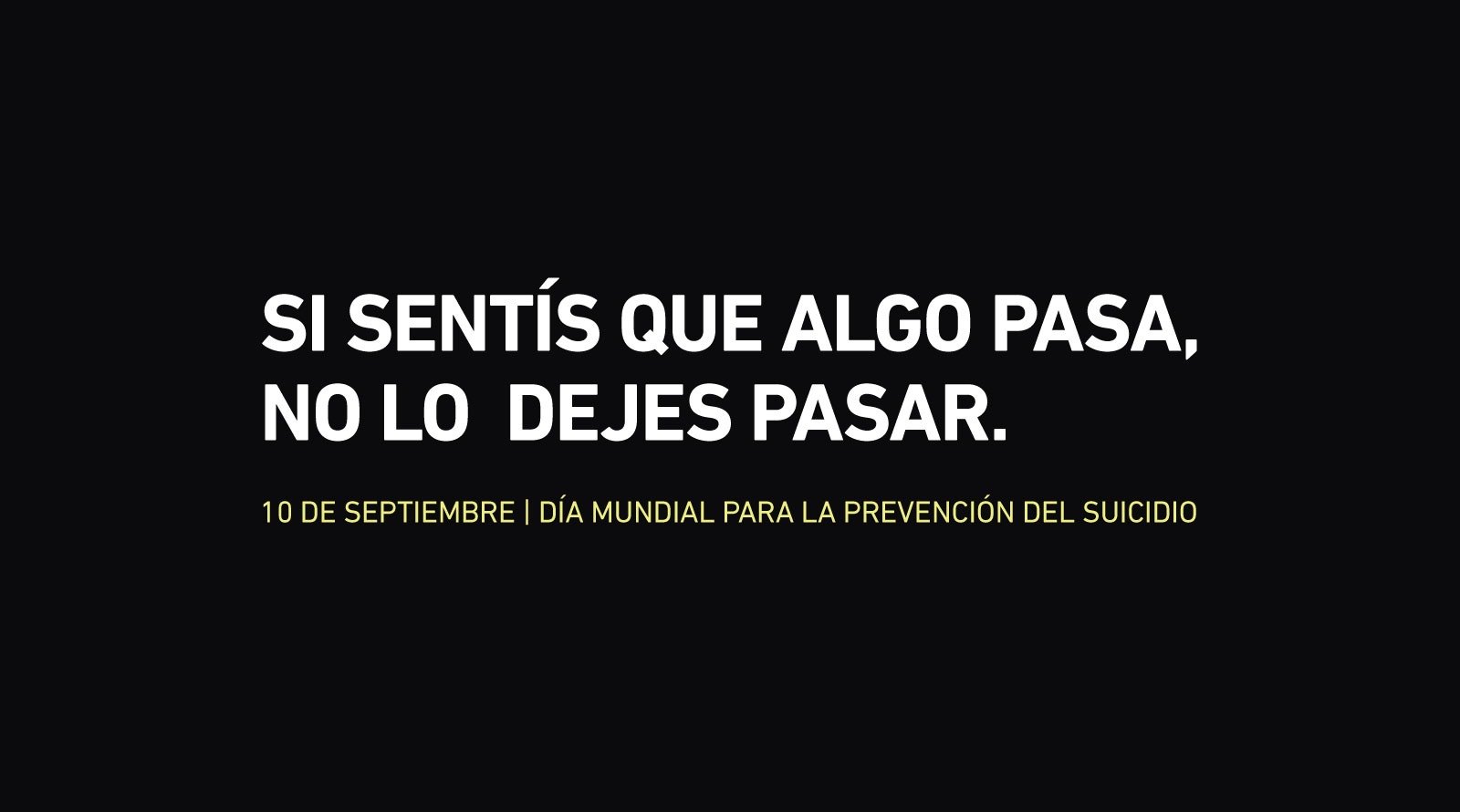 Campaña por el Día Mundial para la Prevención del Suicidio